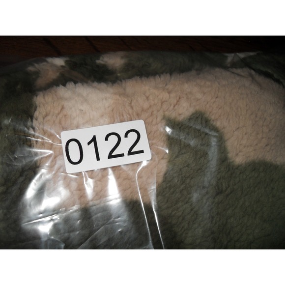 Mens Camo Fleece Pullover Jacket Quarter Snap Button Up Sherpa Medium - Picture 3 of 11